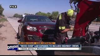 "Move over" law expanding to include highway crews