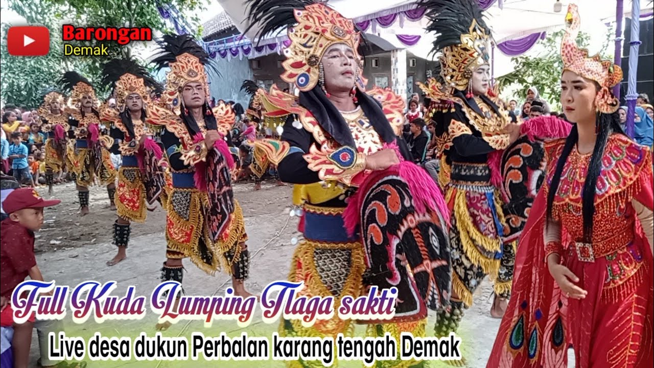 Kuda lumping barongan Tlaga sakti full show live Dukun