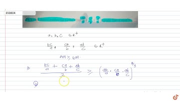If `a, b, c` are distinct positive real numbers then `(bc)/a+(ca)/b+(ab)/c` is greater than or