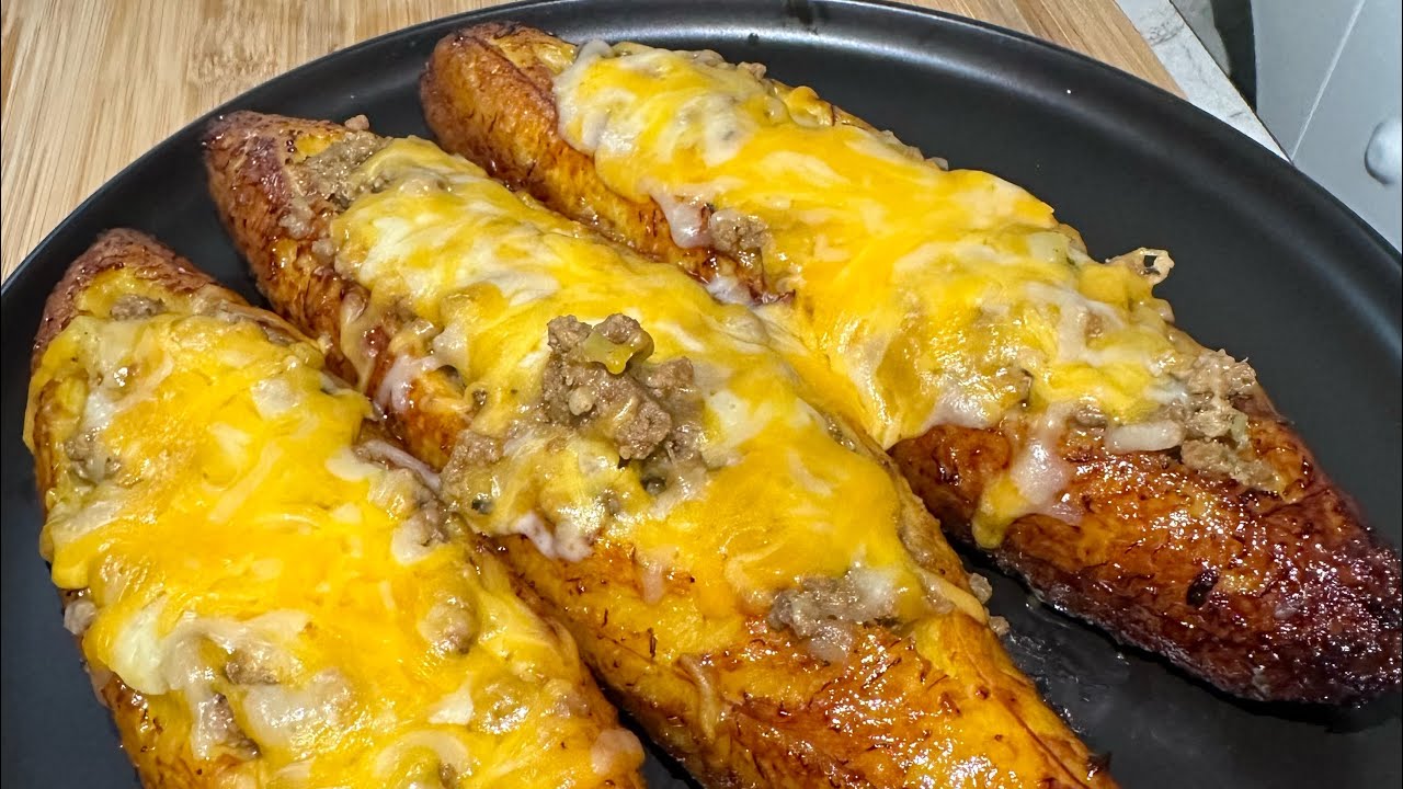 Canoas de Plátano Maduro Receta