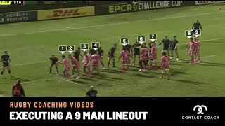 Rugby Analysis: 9 Man Lineout Leads To Try