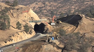 Excavation work on Union Pacific Mojave Subdivision  Tunnel 10 @ Tehachapi Loop 9/18/15