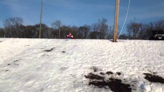 Epic sledding fail