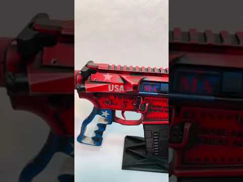 Custom Cerakote Trump Rifle AR 15