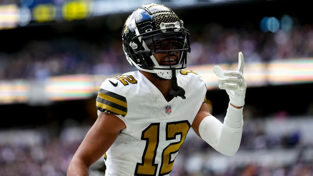 Chris Olave Rare High Quality Clips for Edits! (New Orleans Saints) (Upscaled With Topaz)