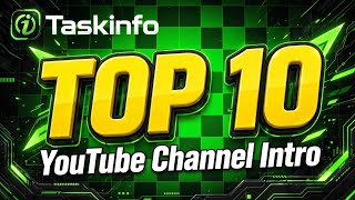 Top 10 Green Screen Intro Templates for YouTube Channel | No Copyright | Taskinfo