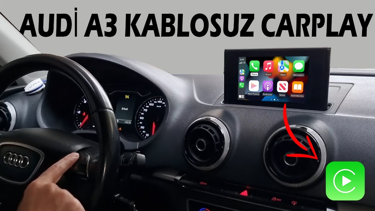 Audi A3 Kablosuz Carplay Android Auto İnterface! YouTube