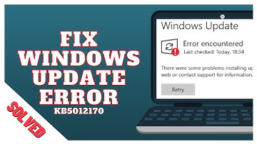 Fix Windows Update Failed Error - Secure Boot ( KB5012170 )
