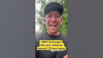 LWEX exchange!!! Can’t withdraw my money!!! Looking like a SCAM!!! #lwex #scam #cryptoscams