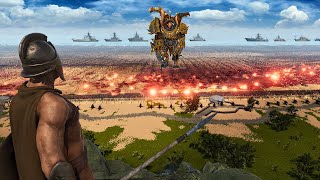 5,000,000 NEMEROTH ARMY LANDING THE SPARTAN BEACH -WARHAMMER 40K -  Ultimate Epic Battle Simulator 2