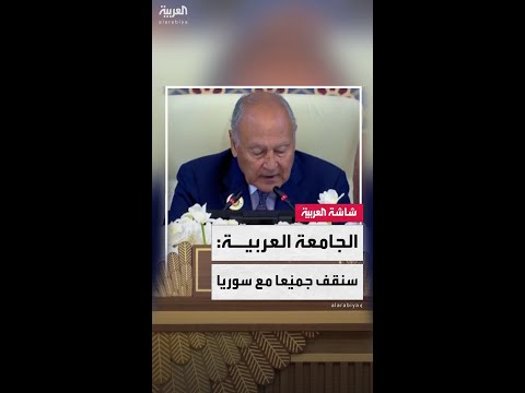 الأمين العام لجامعة الدول العربية أحمد أبو الغيط سنقف جميع ا مع سوريا وحكومتها