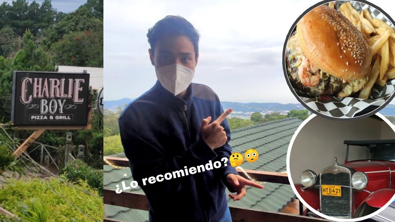 Visitando restaurantes en El Salvador Charlie Boy Pizza & Grill en Volcán de San Salvador