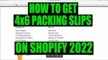 HOW TO GET 4x6 PACKING SLIPS ON SHOPIFY - 2022