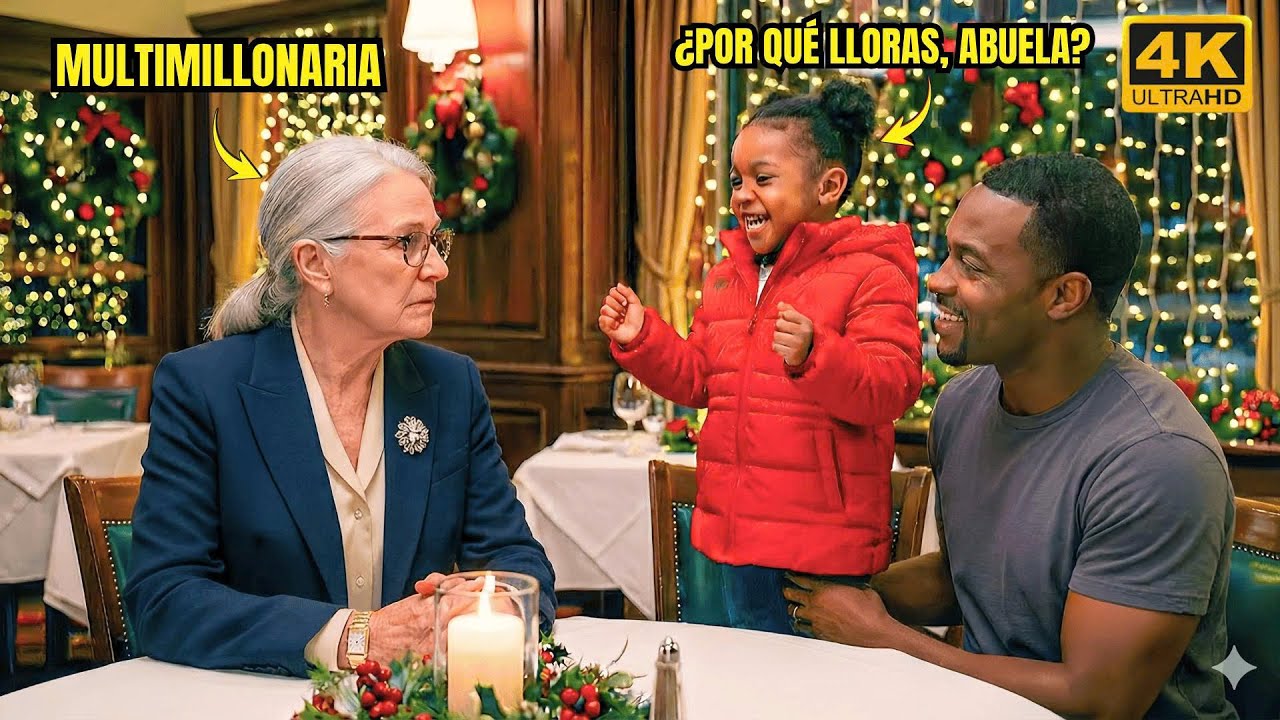 Una Anciana Llora Sola En Nochebuena, Hasta Que Un Padre Soltero Y Su Hija Cambian Su Vida