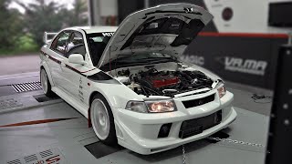 We Dyno'd a stock 1999 Mitsubishi Lancer EVO 6 with 184k km on it | Pulls & Dyno Results!