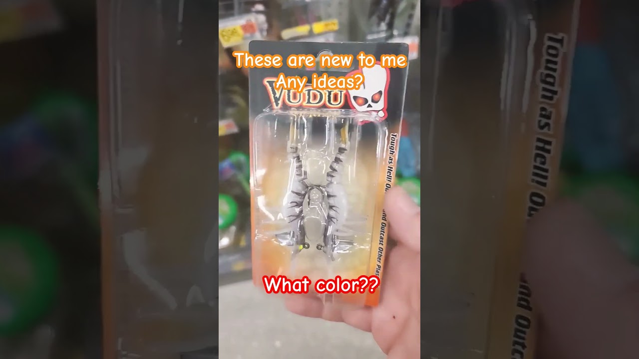 vudu shrimp 3.25 inch baits but what color scheme? walmart tackle run tackle time sw bass tv