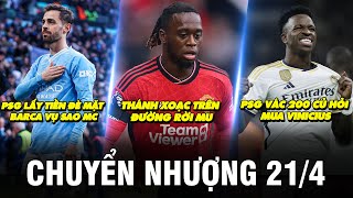 TIN CHUYỂN NHƯỢNG 21/4 | THÁNH XOẠC TRÊN ĐƯỜNG RỜI MU, PSG VÁC 200 CỦ HỎI MUA VINICIUS