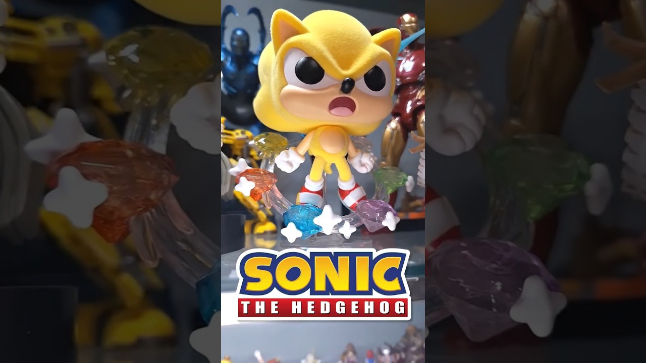 СУПЕР СОНИК С ИЗУМРУДАМИ ХАОСА, СТАЮЩИМИ ЦЕЛЯМИ, ЭКСКЛЮЗИВНАЯ РАСПАКОВКА FUNKO POP!