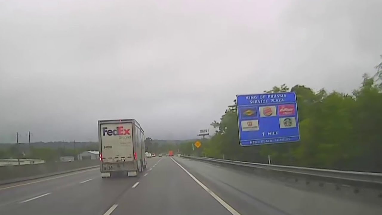 On the roads during wet morning commute - YouTube