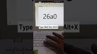 How To Type Warning Sign