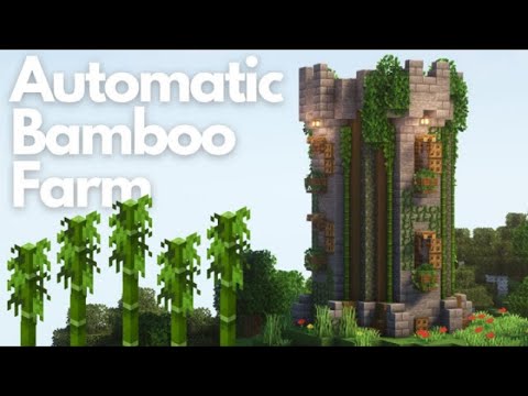 How to Build Easy Automatic Bamboo Farm | Minecraft 1.20+Minecraft | Automatic Bamboo Farm