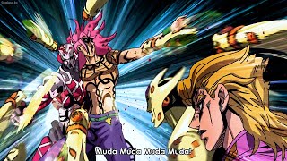 ジョジョ-Giorno puts Diavolo in an endless loop when Diavolo can never reach his destiny