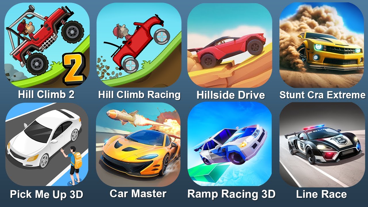 Hill Climb 2,Hill Climb Racing,Hillside Drive,Stunt Car Extreme,Pick Me ...