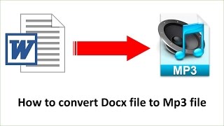 How to convert file Word to Mp3 file | Aun Chantha