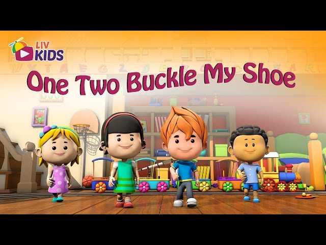 One Two Buckle My Shoe with Lyrics | LIV Kids Nursery Rhymes and Songs | HD class=