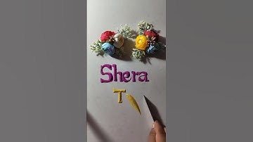 #shera #tanya #artinthegrains #calligraphy #handwriting #sandart #nameart #shorts #viral #trending