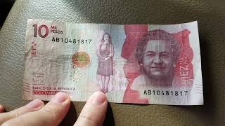 What can I buy with 10,000 Colombian Pesos Diez Mil Pesos Colombia