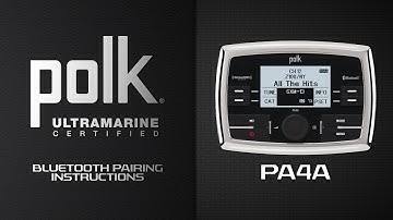 Polk® Ultramarine | PA4A Bluetooth® Pairing Instructions