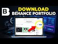 How to download a portfolio from Behance to share on LinkedIn - Beginner Guide
