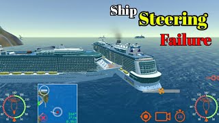 Steering failure cause collision 😱🚢