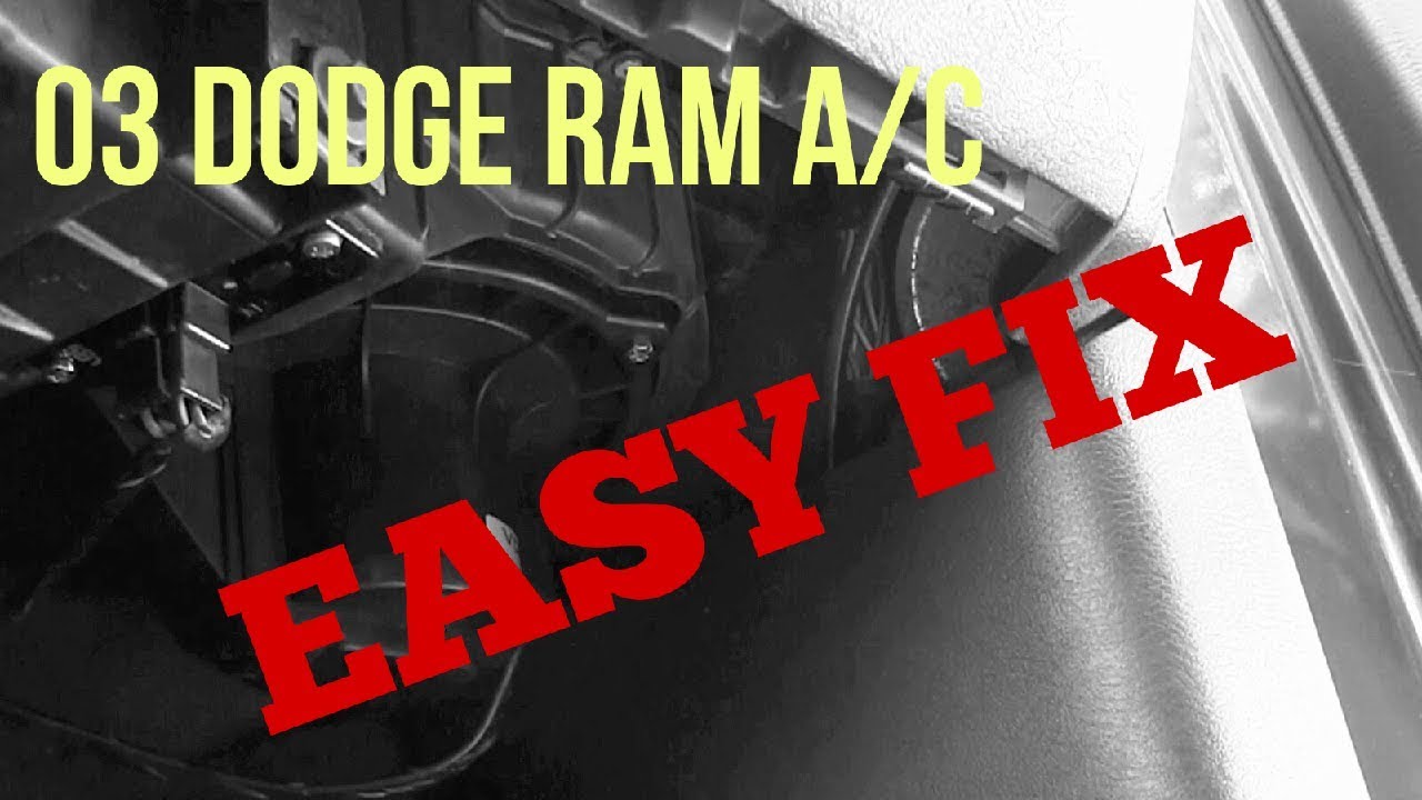 03 Dodge Ram A/C Blower Problem Fixed - YouTube