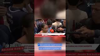 Protesta estudiantil en Caracas: represión frente a SEBIN