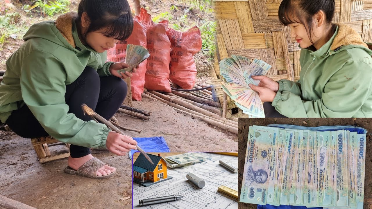 She Builds Her DREAM HOUSE with SAVED Money! | Tiểu Liễu-17 year old