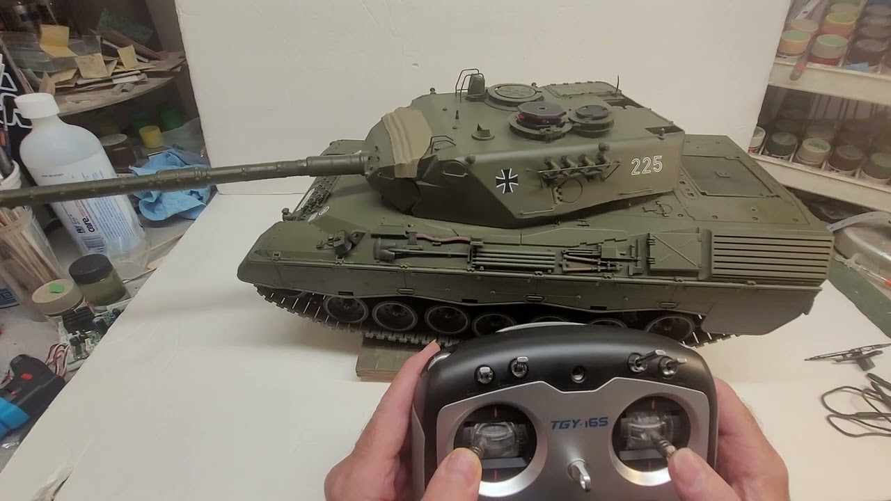 1/16 RC Tank Tamiya Leopard 1A4 unicorn of RC tanks! - YouTube