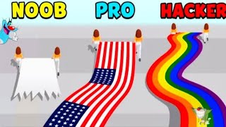 NOOB vs PRO vs HACKER vs GOD | In Flag Paint | With Oggy And Jack | Angry panda Gamerz |