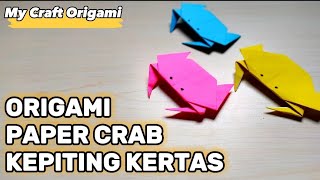 How To Make A Paper Crab Cara Membuat Kepiting Kertas Origami
