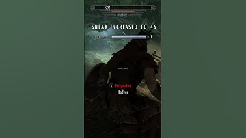 Level up fast sneaking and levelling up like this is a great tip at the beginning of Skyrim #xbox