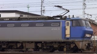 2013,2,19 貨物列車2086レ EF200-15代走!!