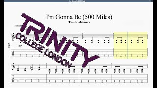 I'm Gonna Be, 500 Miles (2012 Syllabus) Trinity Grade 1 Guitar