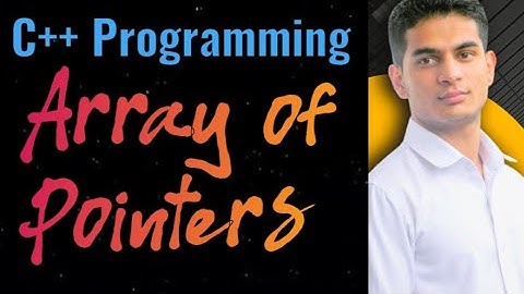 Array of Pointers in C++ in Hindi