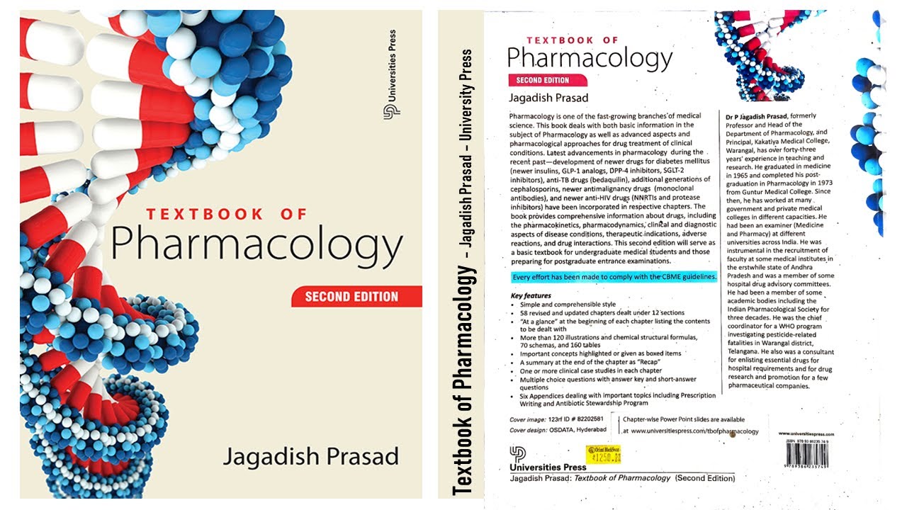 Text Book of Pharmacology by Jagdish Prasad | My Favourite Pharmacology Book | Simplest Language