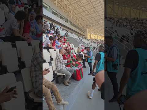 احتفالات الجماهير المغربية قبل افتتاح كأس أمم أفريقيا للسيدات