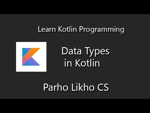 Kotlin Programming Tutorial For Beginners Data Types
