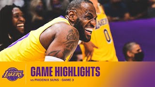 HIGHLIGHTS | LeBron James (21 pts, 9 ast, 6 reb) vs Phoenix Suns - Game 3