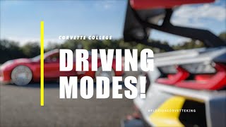 Corvette College - Your C8 Corvette Driving Modes