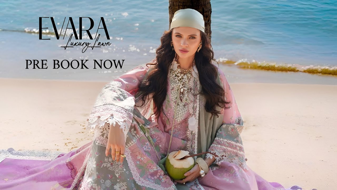 Ajr Couture EVARA Luxury Lawn Collection 2026 | Abbas Jamil Rajpoot Chikankari Summer Lawn’26